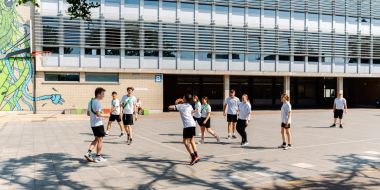 sportende leerlingen